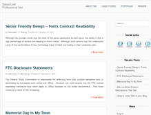 Tablet Screenshot of debraleitl.com